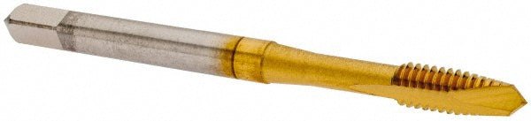 OSG 1212805 Spiral Point Tap #8-32 UNC, 2 Flutes, Plug Chamfer, 2B Class of Fit, HSS, TiN Coated