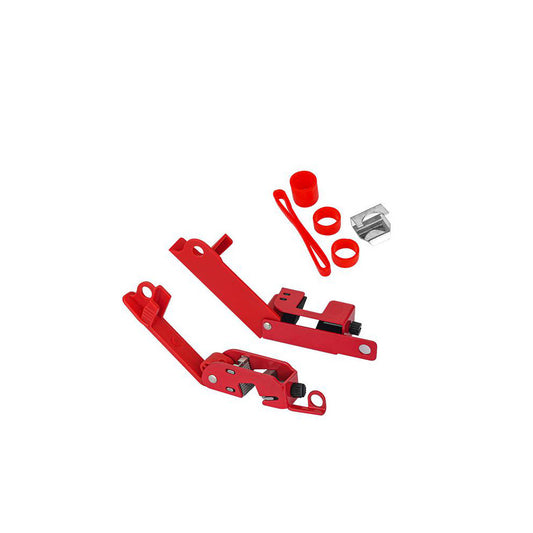 PRO-SAFE BD-D17&D18 Electrical Equipment Lockouts Type Tall & Wide Toggle Circuit Breaker Lockout  Legend None  Material Nylon Metal Plastic  Lockout Body Color Red  Number Of Circuits 2  Maximum Number of Padlocks 1