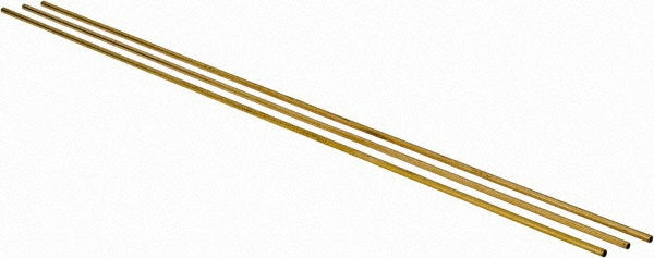 Select 8126 3/32" Outside Dia x 12" Long, Brass Round Tube