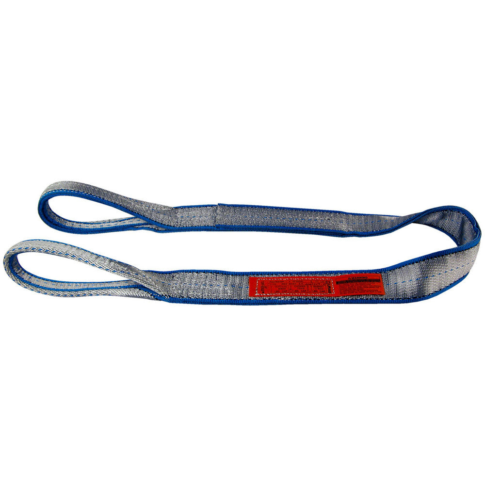 Lift-All EE2803TFX8 Flat Eye & Eye, Type 3 Web Sling 8' Long, 3" Wide, 8800 lb Vertical Capacity, Polyester