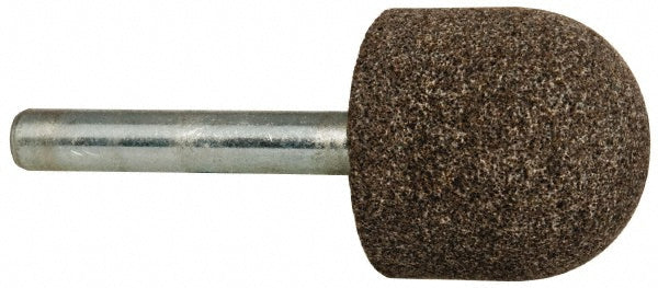 Tru-Maxx 66253291631 Mounted Point 1" Thick, 1/4" Shank Dia, A21, 60 Grit, Medium