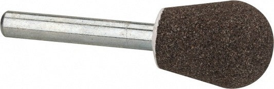 Tru-Maxx 66253291635 Mounted Point 1" Thick, 1/4" Shank Dia, A23, 60 Grit, Medium