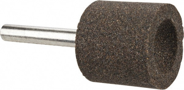 Tru-Maxx 66253291690 Mounted Point 1" Thick, 1/4" Shank Dia, A38, 60 Grit, Medium