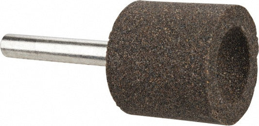 Tru-Maxx 66253291690 Mounted Point 1" Thick, 1/4" Shank Dia, A38, 60 Grit, Medium