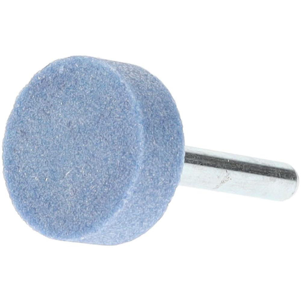 Tru-Maxx 66253292139 Mounted Point 3/8" Thick, 1/4" Shank Dia, W217, 60 Grit, Medium
