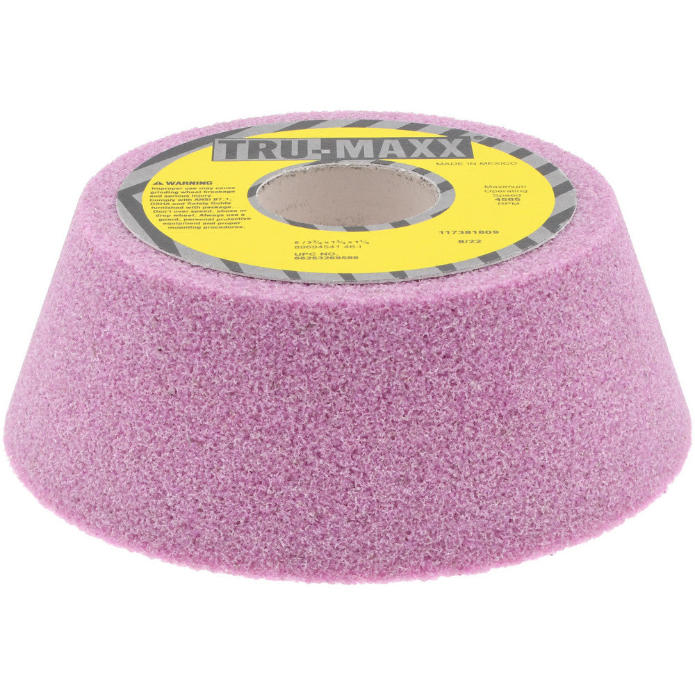 Tru-Maxx 66253269588 Tool & Cutting Grinding Wheel 5" Dia, 46 Grit, I Hardness, Type 11