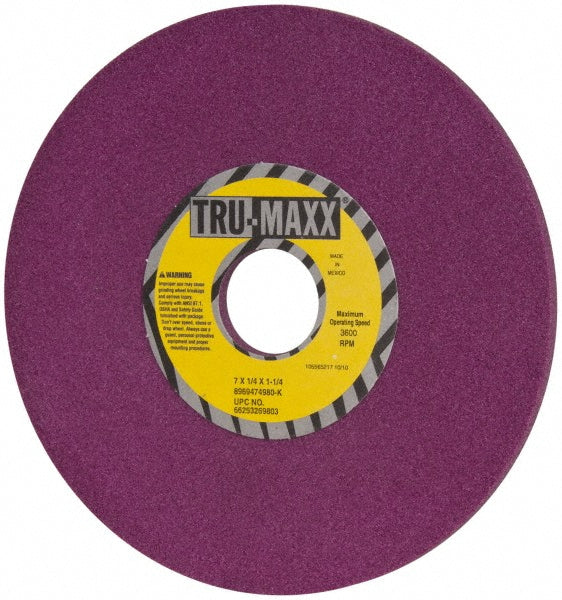 Tru-Maxx 66253269803 Surface Grinding Wheel 7" Dia, 1/4" Thick, 1-1/4" Hole, 80 Grit, K Hardness