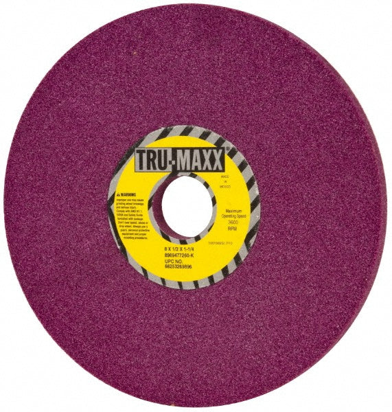 Tru-Maxx 66253269896 Surface Grinding Wheel 8" Dia, 1/2" Thick, 1-1/4" Hole, 60 Grit, K Hardness