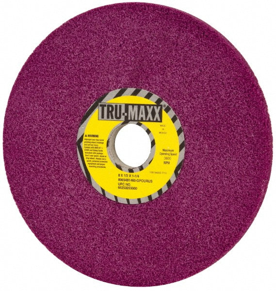 Tru-Maxx 66253269900 Surface Grinding Wheel 8" Dia, 1/2" Thick, 1-1/4" Hole, 60 Grit, G Hardness