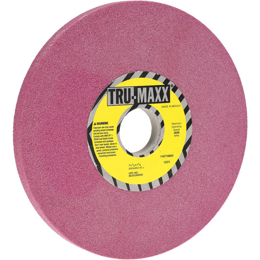 Tru-Maxx 66253269926 Surface Grinding Wheel 7" Dia, 1/2" Thick, 1-1/4" Hole, 80 Grit, J Hardness