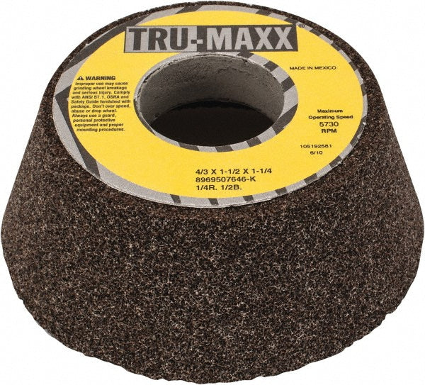 Tru-Maxx 66253269573 Tool & Cutting Grinding Wheel 4" Dia, 46 Grit, K Hardness, Type 11