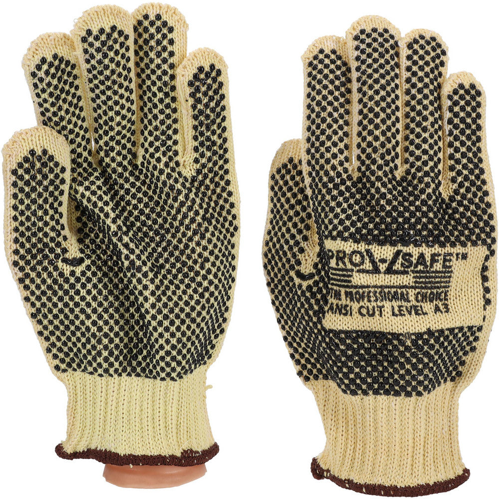 PRO-SAFE GLA-A5-L Cut & Abrasion-Resistant Gloves Size L, ANSI Cut A3, Polyvinylchloride, Kevlar