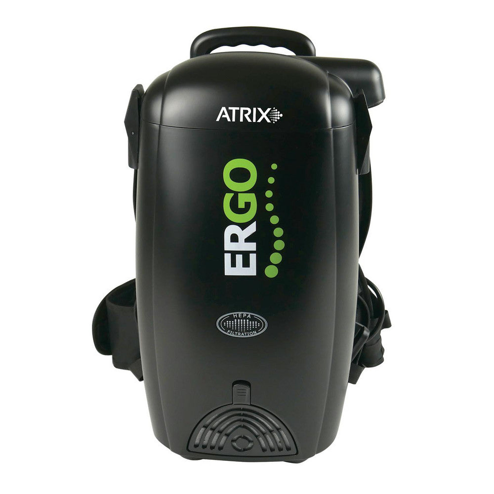 Atrix VACBP1 Ergo Backpack HEPA Vacuum, 1400 Watt Cleaning Power, Four Levels of Filtration, 8 qt Capacity