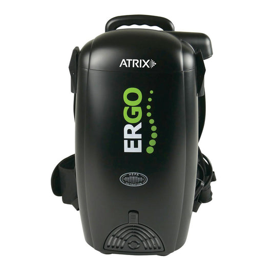 Atrix VACBP1 Ergo Backpack HEPA Vacuum, 1400 Watt Cleaning Power, Four Levels of Filtration, 8 qt Capacity