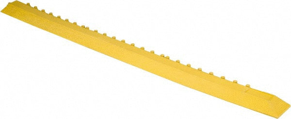 PRO-SAFE 39-279-0958 Anti-Fatigue Modular Ramp Edge Mat 39" Long, 3" Wide, Yellow