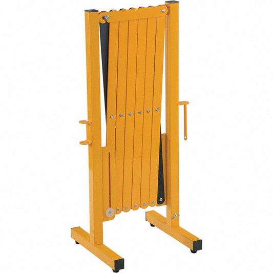 Vestil EXGATE-30 Expandable Barricade 38" High, 14-15/16" Wide, Steel Frame, Yellow