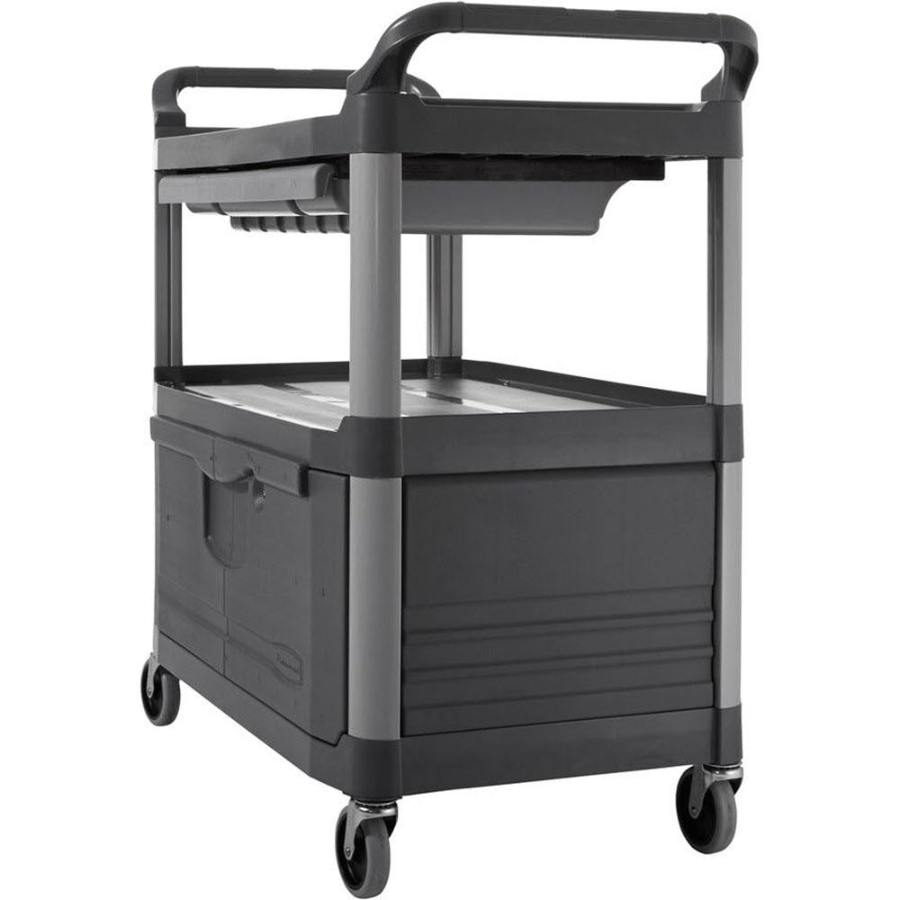Rubbermaid FG409400GRAY Instrument Utility Cart Plastic, Gray