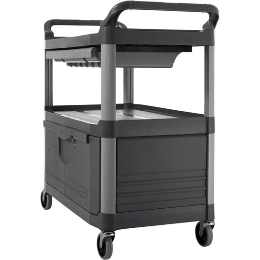 Rubbermaid FG409400GRAY Instrument Utility Cart Plastic, Gray
