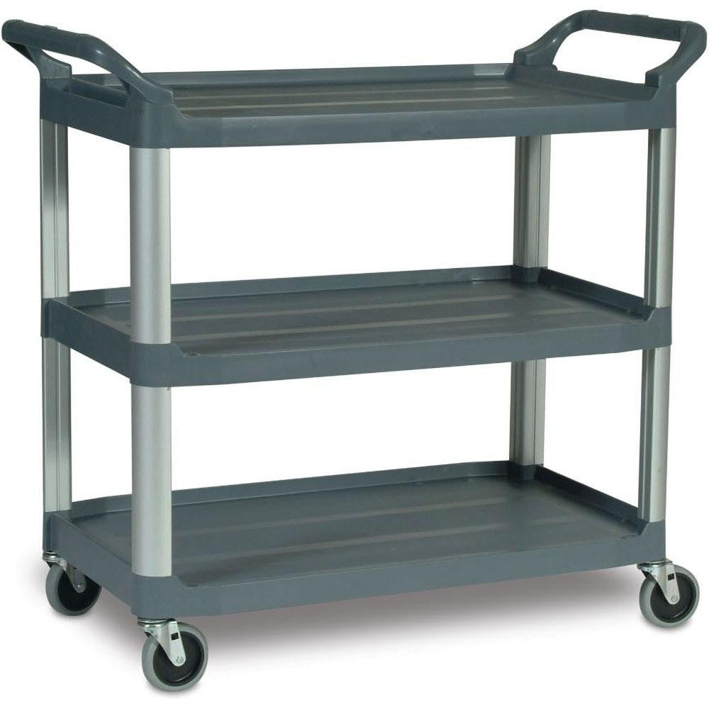 Rubbermaid FG409100GRAY Standard Utility Cart Plastic, Gray