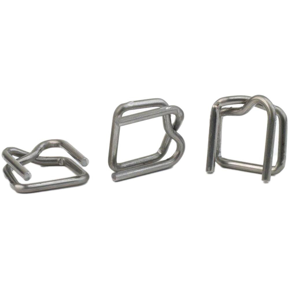 Pac Strapping B-4A Pack of (1000) 1/2" Wide, Metal Buckles