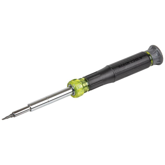 Klein Tools 32314 Bit Screwdrivers Tip Type Nut Driver Phillips Slotted Torx  Torx Size TT7 TT8 TT10 TT15  Phillips Point Size #00 - #0  Slotted Point Size 3/32 in (2.4 mm) 1/8 in (3.2 mm)  Handle Type Cushion Grip  Overall Length (Inch) 7