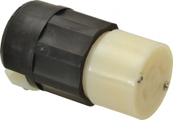 Leviton 2413 Locking Inlet Connector, Industrial, L14-20R, 125 & 250V, Black & White