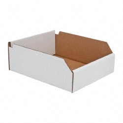 Jespen Ind LLC BN 12104 Cardboard Hopper Shelf Bin White