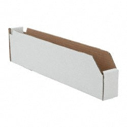 Jespen Ind LLC BN 1824 Cardboard Hopper Shelf Bin White