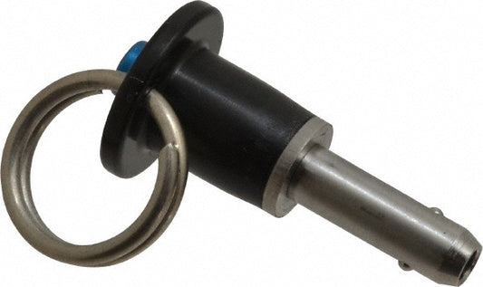 Jergens 800616 Push-Button Quick-Release Pin Button Handle, 1/4" Pin Dia, 1/2" Usable Length