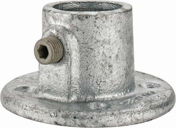 Kee 61-6 1" Pipe, Medium Flange, Malleable Iron Flange Pipe Rail Fitting