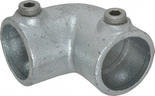 Kee 15-7 1-1/4" Pipe, 90&deg Elbow, Malleable Iron Elbow Pipe Rail Fitting