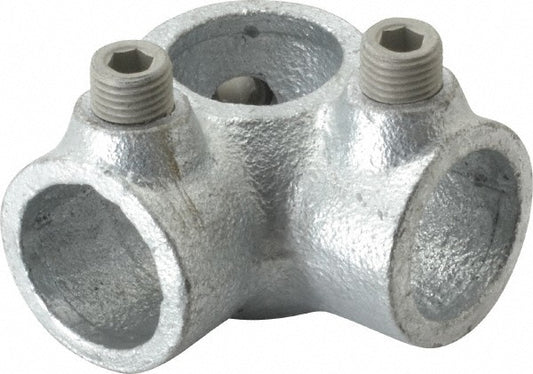 Kee 21-5 3/4" Pipe, Side Outlet Tee, Malleable Iron Tee Pipe Rail Fitting