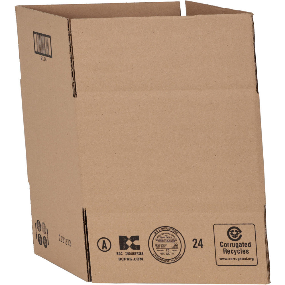 Jespen Ind LLC 24 Corrugated Shipping Box 10" Long, 8" Wide, 6" High