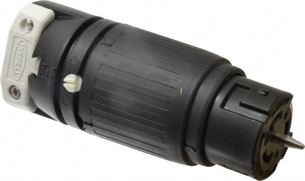 Hubbell Wiring Device-Kellems CS8364C Locking Inlet Connector, Industrial, Non-NEMA, 250V, Black & White