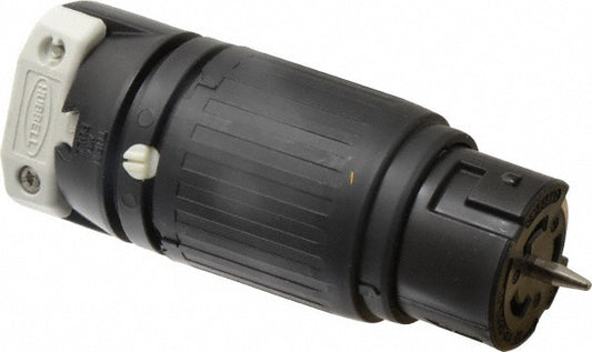 Hubbell Wiring Device-Kellems CS8364C Locking Inlet Connector, Industrial, Non-NEMA, 250V, Black & White