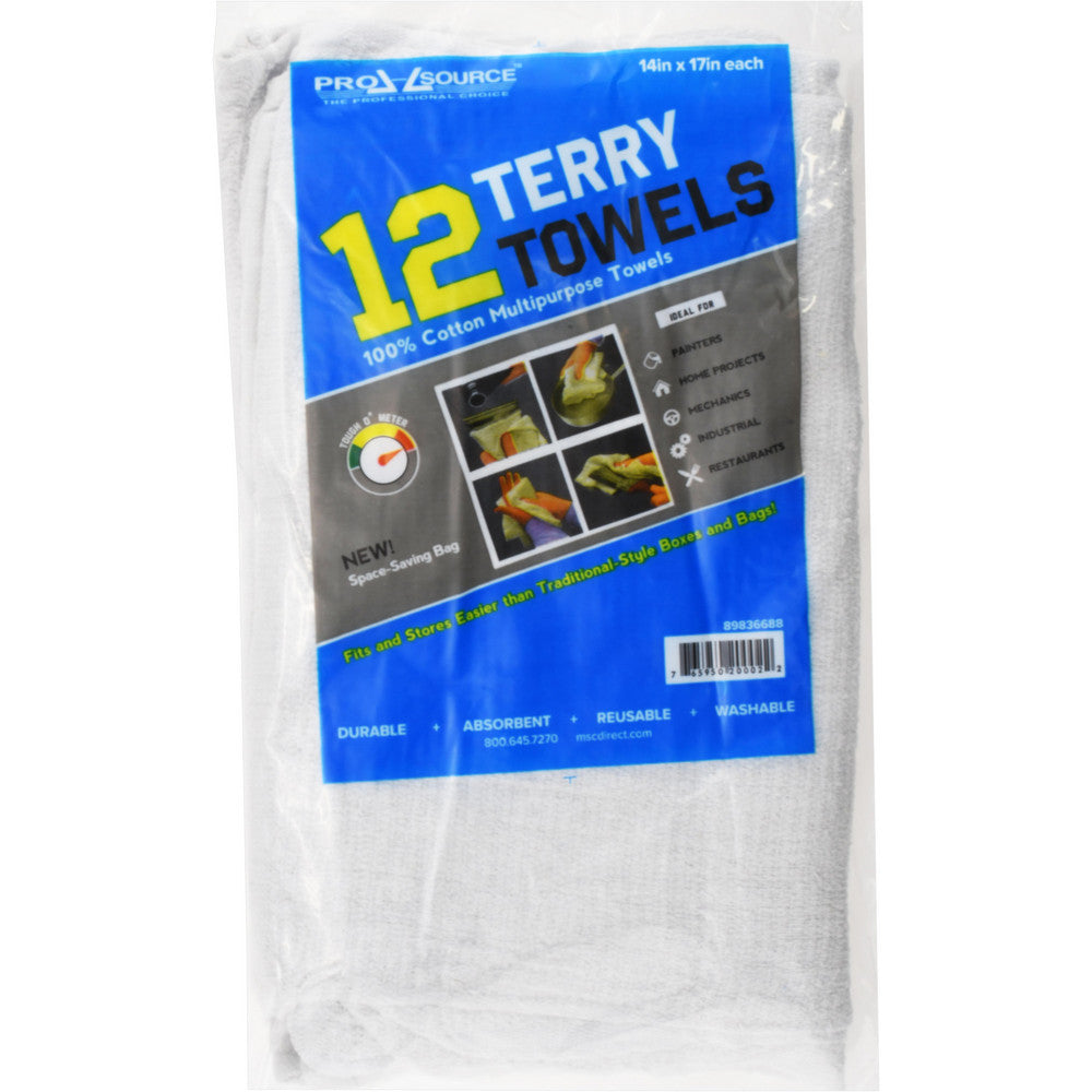 Pro-Source PS-AT-TT-12 Utility Towel Virgin, Cotton