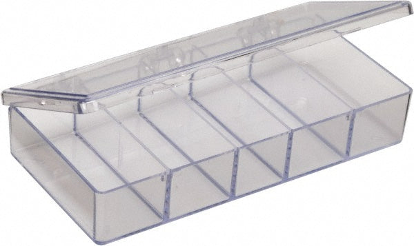 Flambeau A215 5 Compartment Clear Small Parts Box