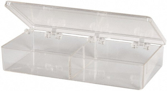 Flambeau A214 2 Compartment Clear Small Parts Box