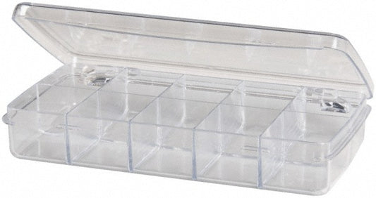 Flambeau DB213 10 Compartment Clear Small Parts Box