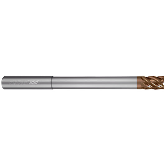 Helical Solutions 86807 Square End Mill 1/4" Dia, 3/8" LOC, 5 Flute, Solid Carbide