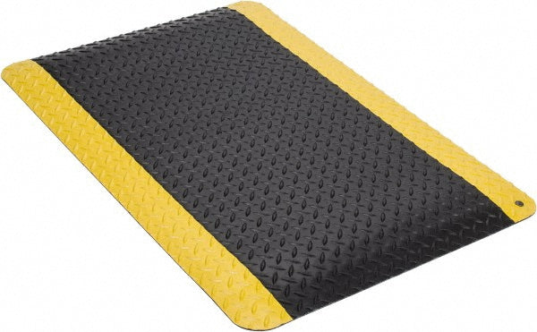 Wearwell 415.916X2X3BYL Anti-Fatigue Mat 3' Long, 2' Wide, 9/16 Thick, Vinyl, Beveled Edges, Heavy-Duty