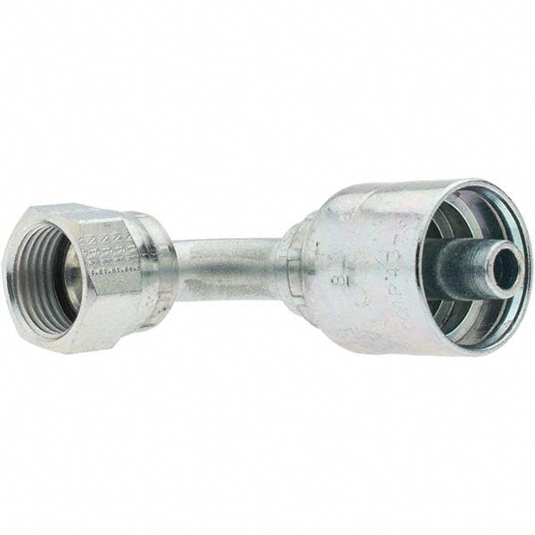 Parker Hannifin 13943-8-6 Hydraulic Hose Short Drop Female JIC Swivel 90 &deg Elbow 0.375" ID, 6 mm, 3/4-16