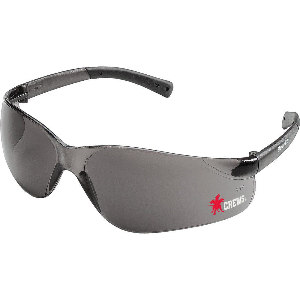 MCR Safety BK112 Safety Glasses Scratch-Resistant, Polycarbonate, Gray Lenses, Frameless