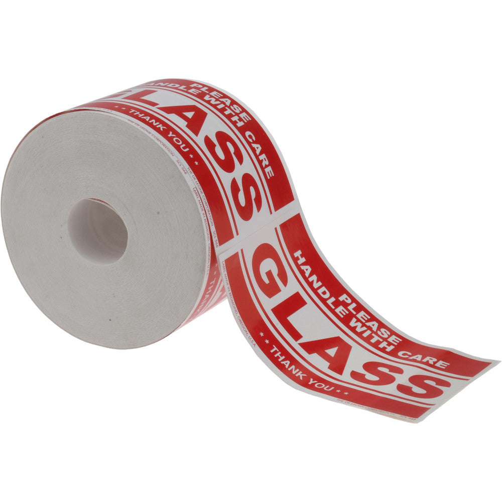 DE LEONE CORPORATION SCL566 Glass Please Handle With Care Shipping Label
