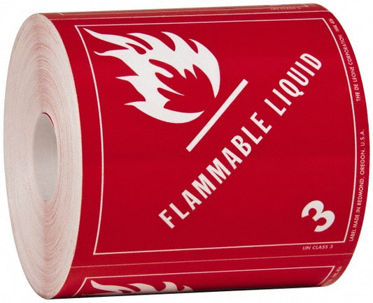 DE LEONE CORPORATION HML 406 Flammable Liquid 500 Roll