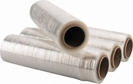 Stretch Associates X-789-18 Pack of (4) 1500' Rolls, 18" x 1,500', 44 Gauge Clear Hand Held Stretch & Pallet Wrap for Use with Dispenser