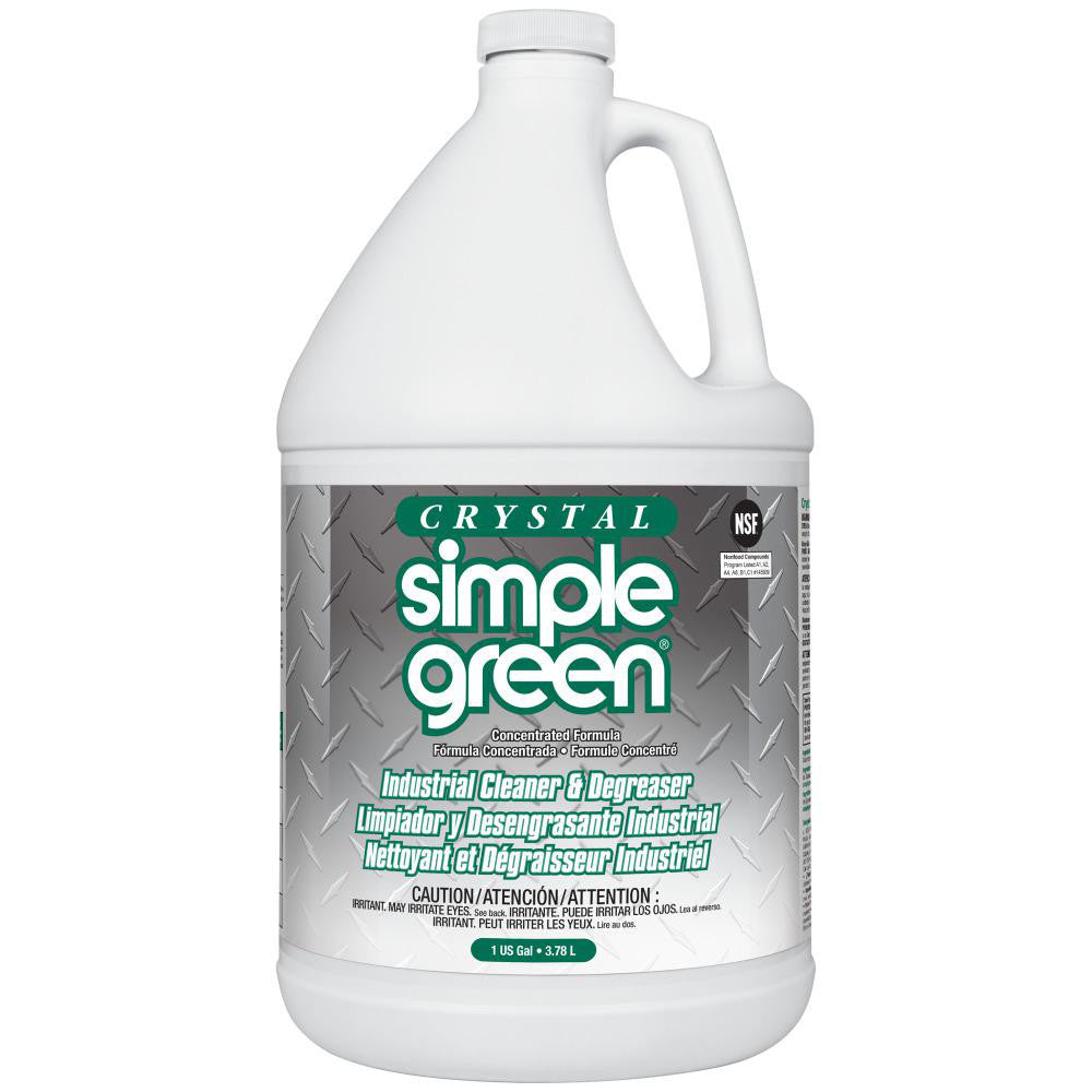Simple Green 0610000619128 Crystal Industrial Cleaner & Degreaser, 1 gal Bottle