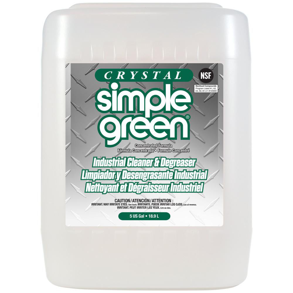 Simple Green 0600000119005 Crystal Industrial Cleaner & Degreaser, 5 gal
