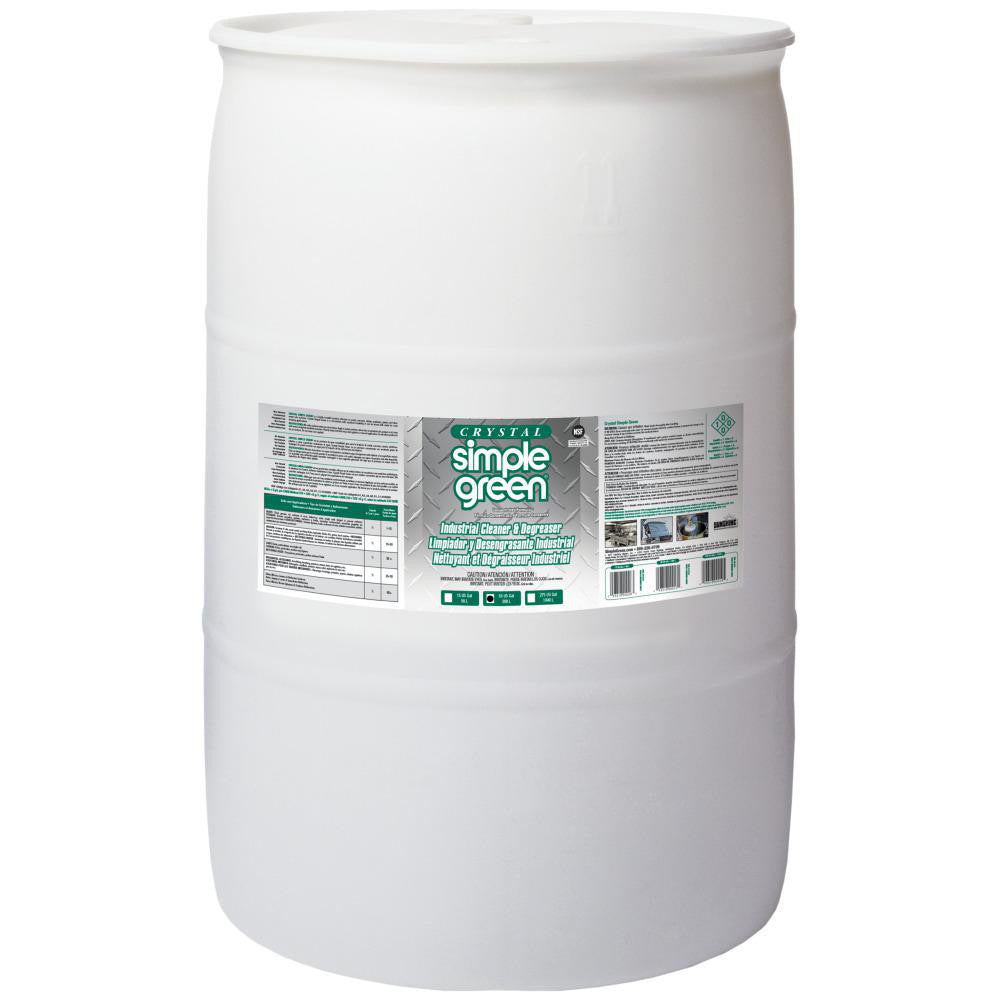 Simple Green 0600000119055 Crystal Industrial Cleaner & Degreaser, 55 gal Drum
