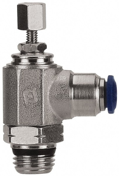Pro-Source 2556314899PRO Needle Valve Angled, 1/4 x 1/8" Pipe, Nickel-Plated Brass Body, Nitrile Butadiene Rubber Seal